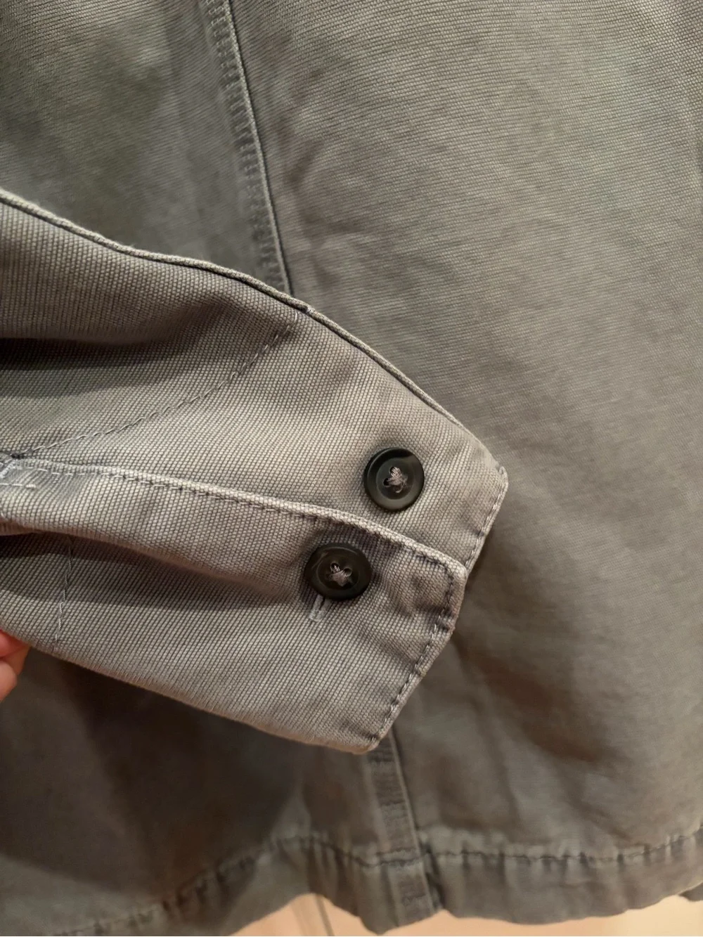 NEW BOYS Zara Gray Work Jacket with Black Collar